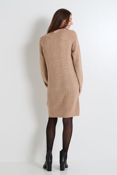 Robe pull col rond femme