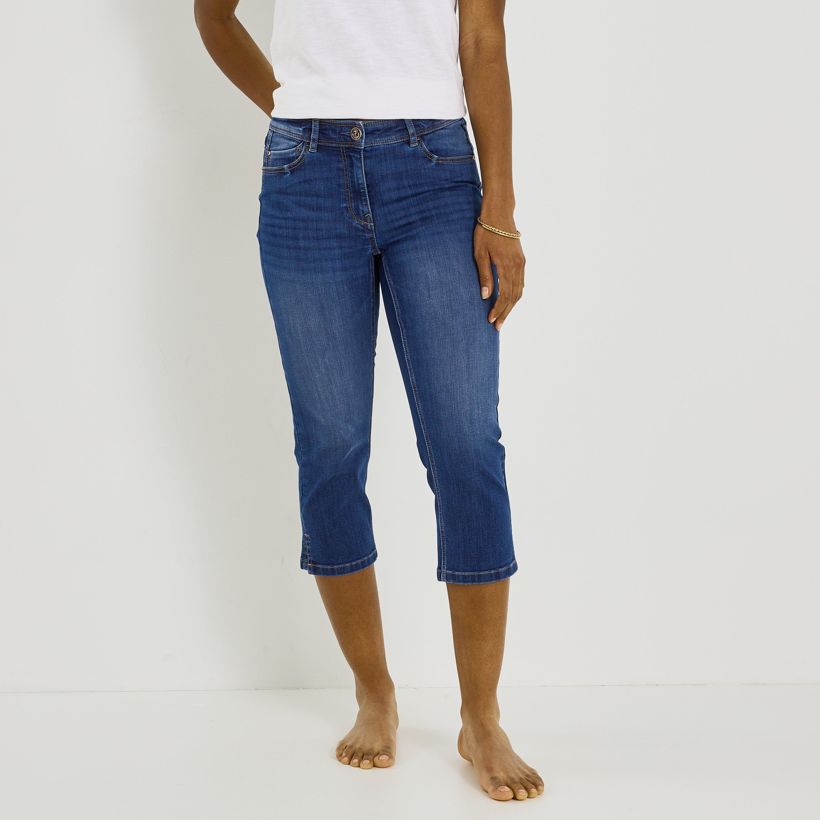 Corsaire en jean femme