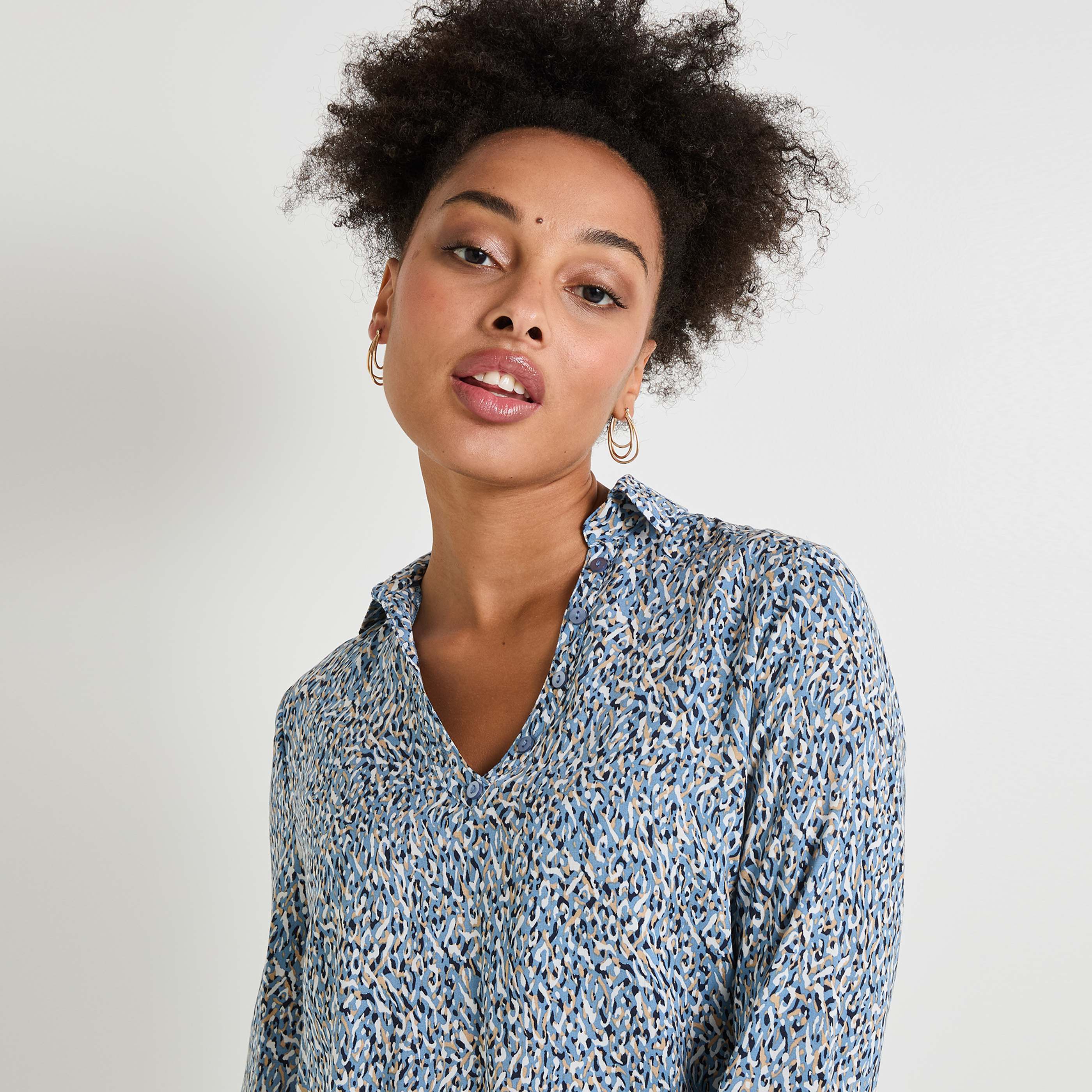 Blouse manches longues femme