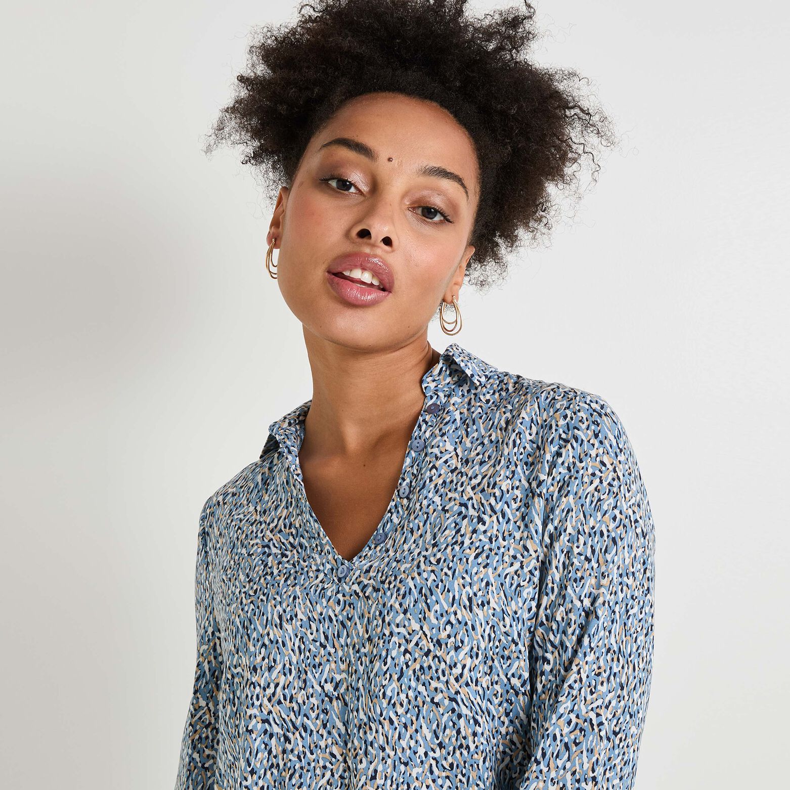 Blouse manches longues femme