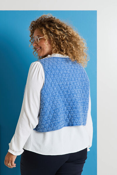 Blouse avec gilet femme