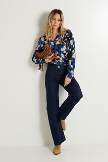 Chemisier imprimé géométrique femme
