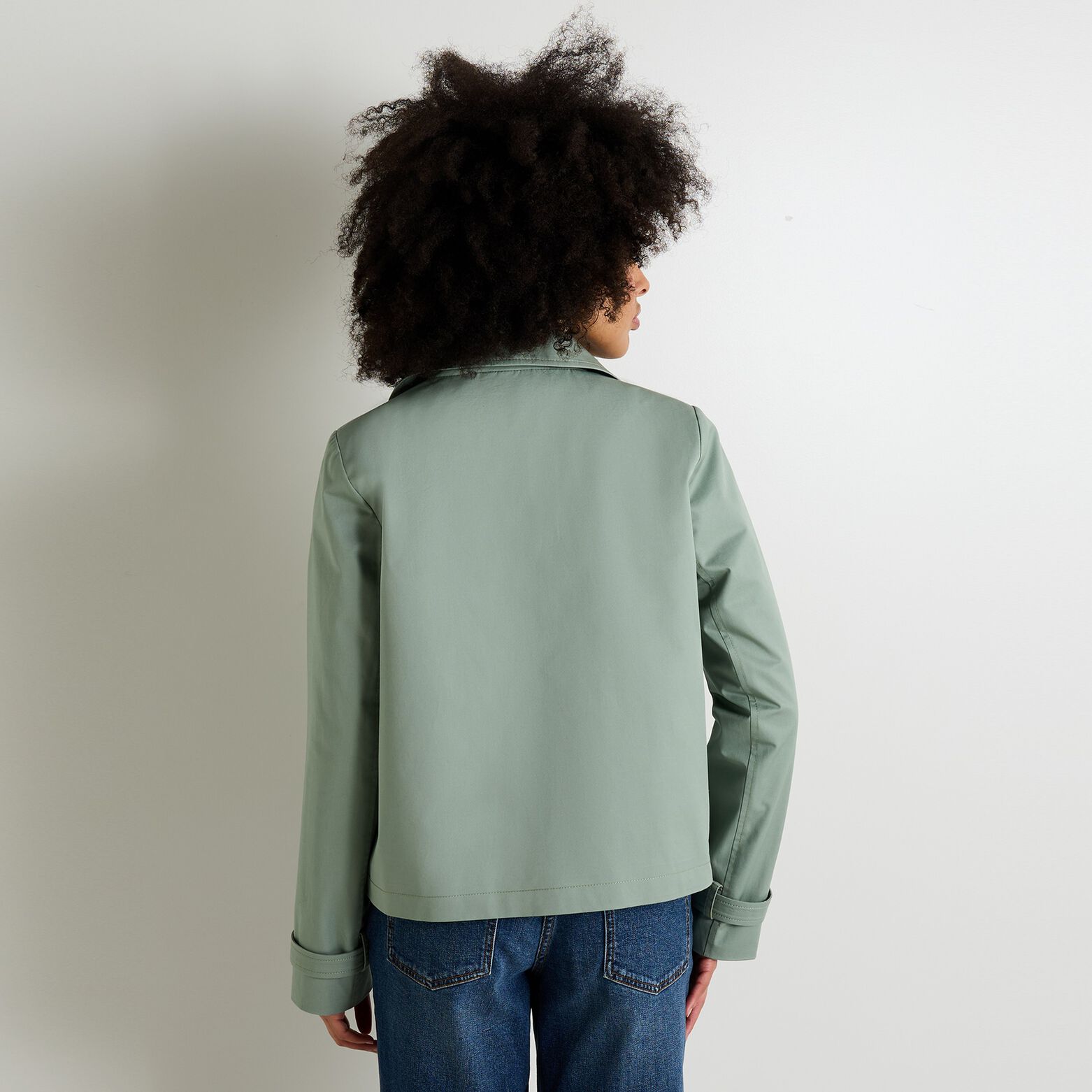 Trench court femme