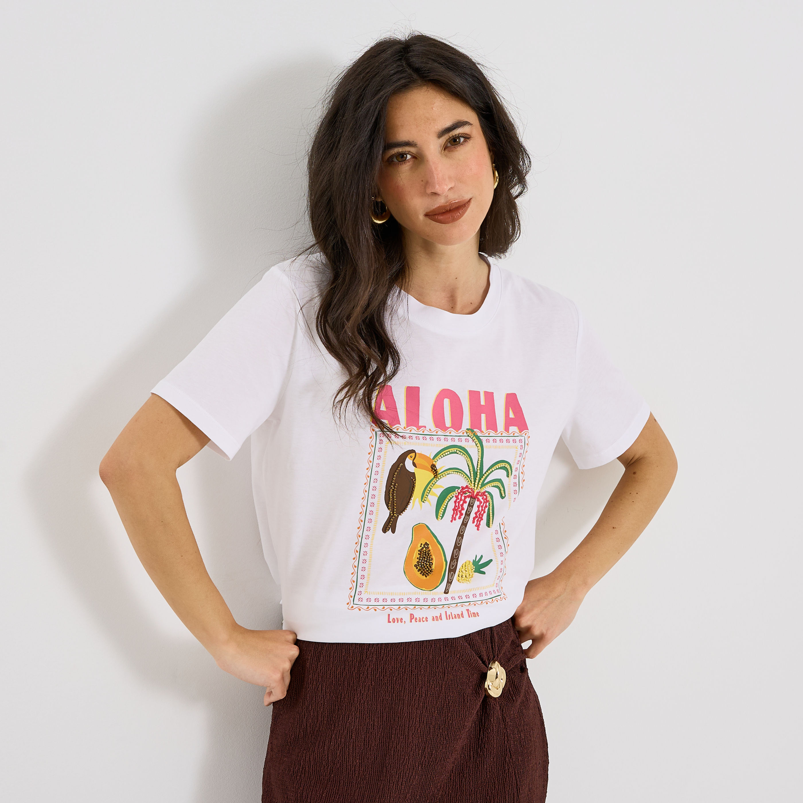 T-shirt graphique ALHOA femme