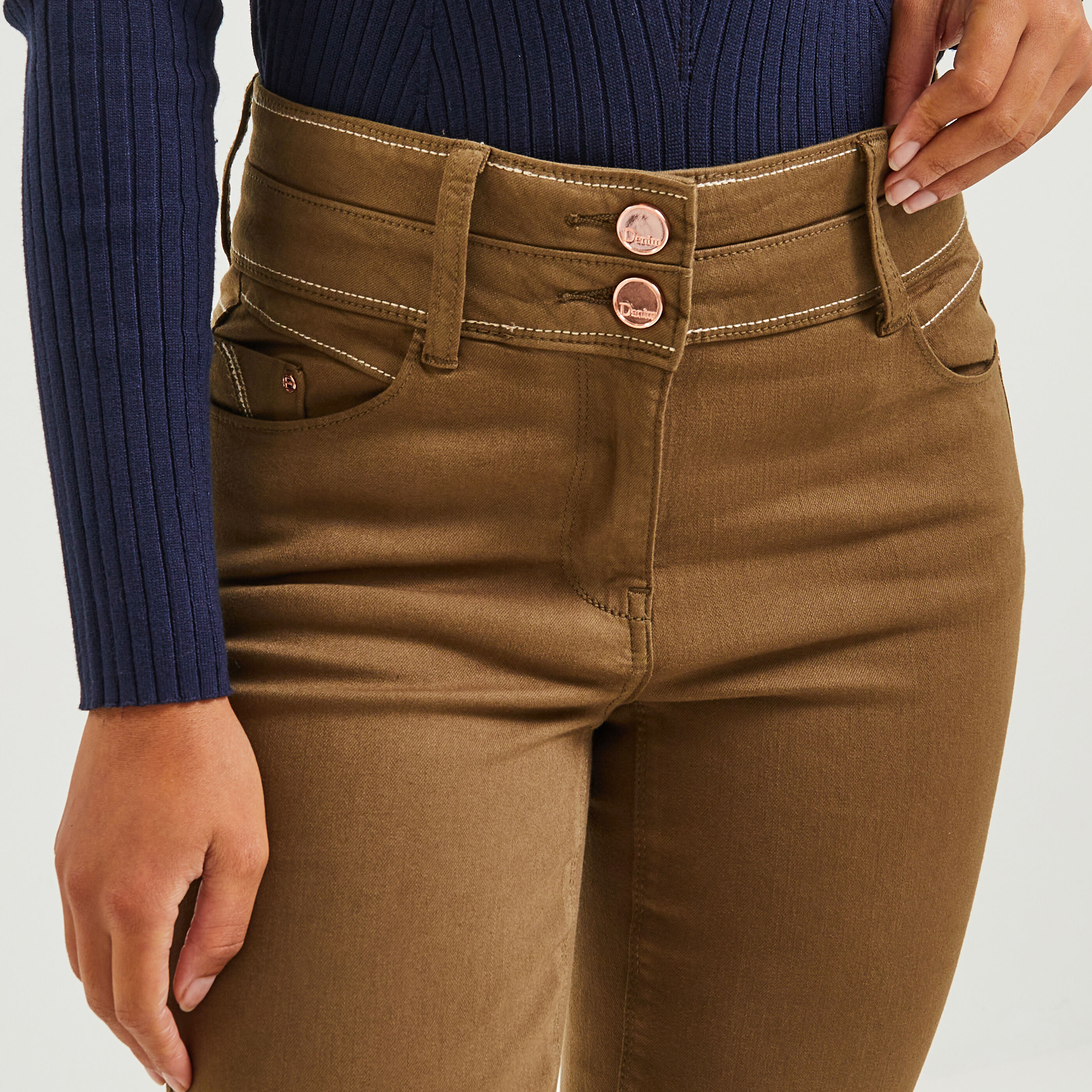 Jean slim taille haute FIGARI femme