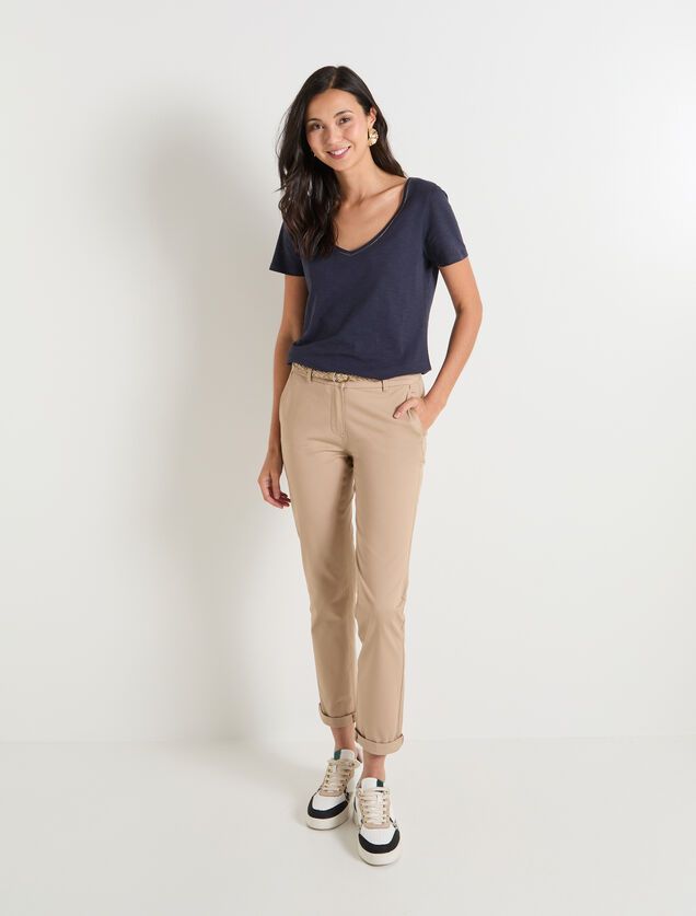 Pantalon chino femme