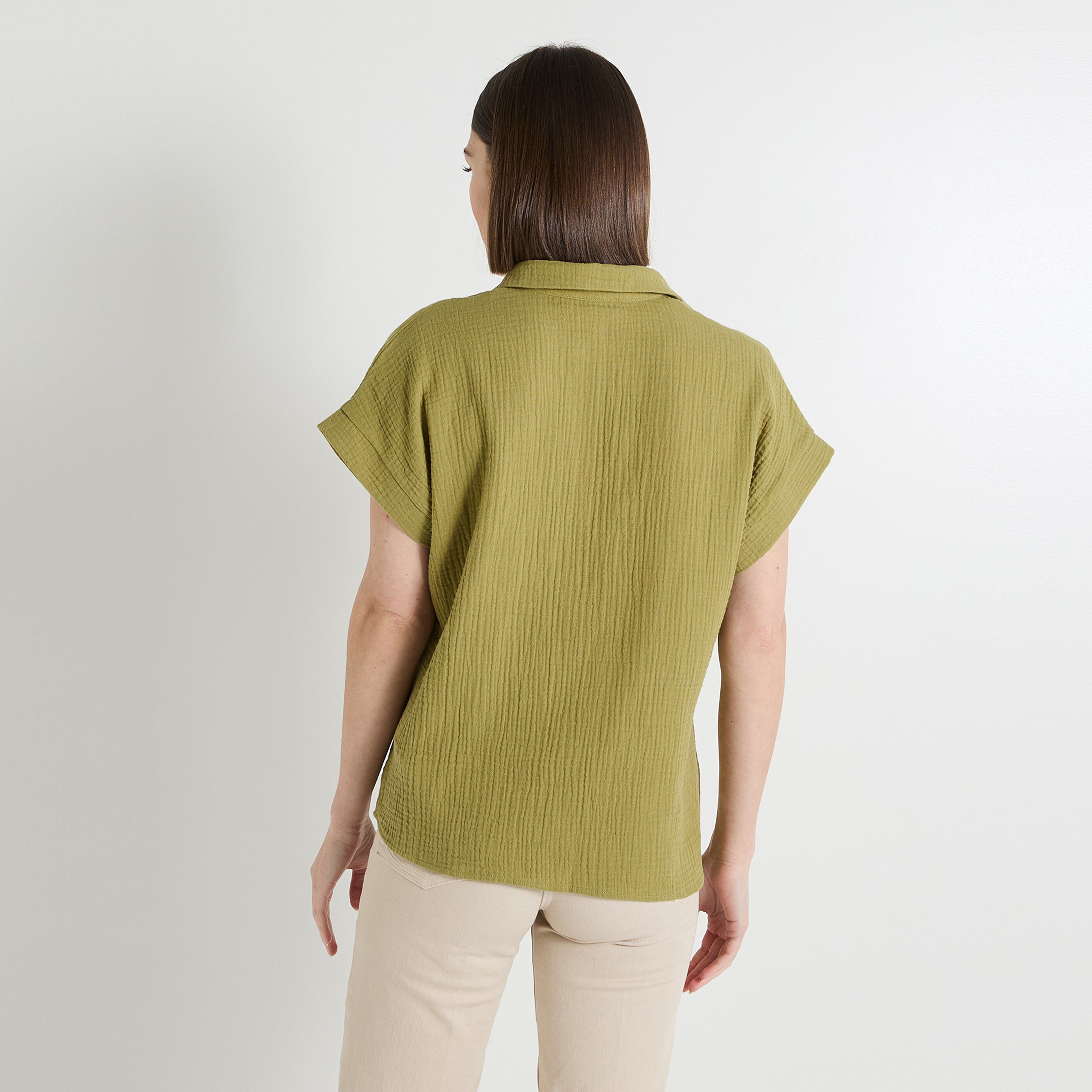 Chemise en gaze de coton femme