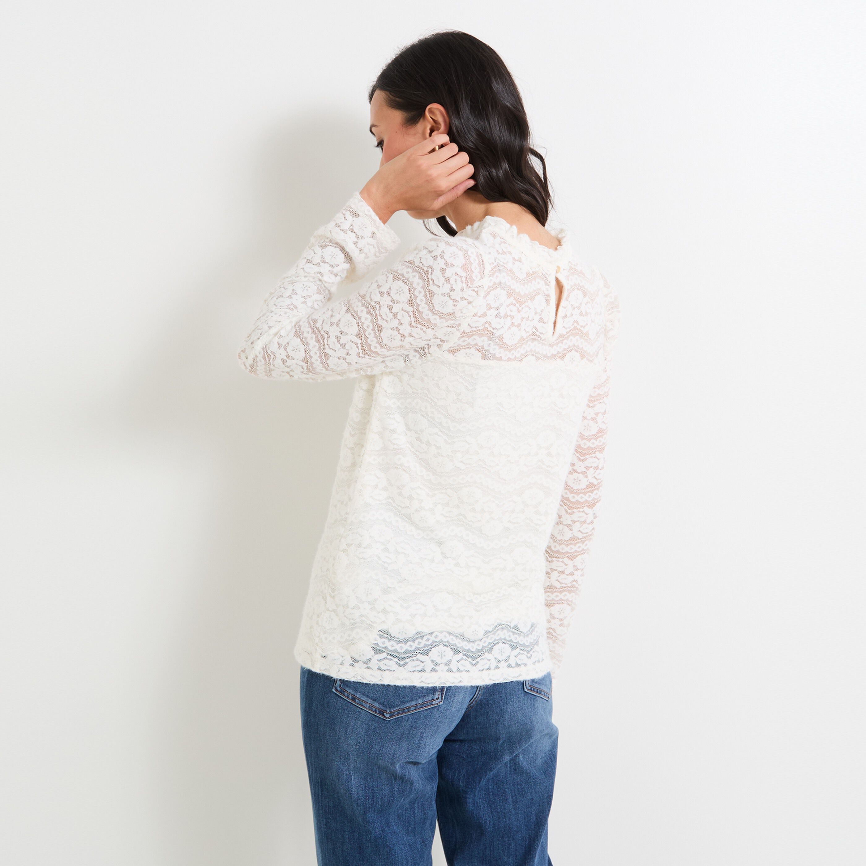 T-shirt col montant femme