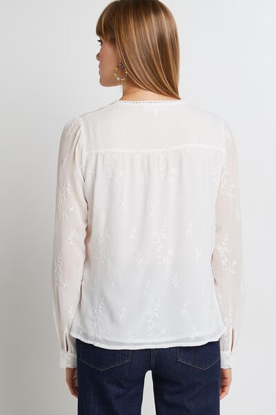 Blouse brodée femme