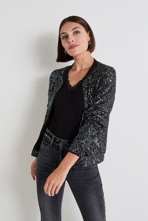 Bombers paillettes femme