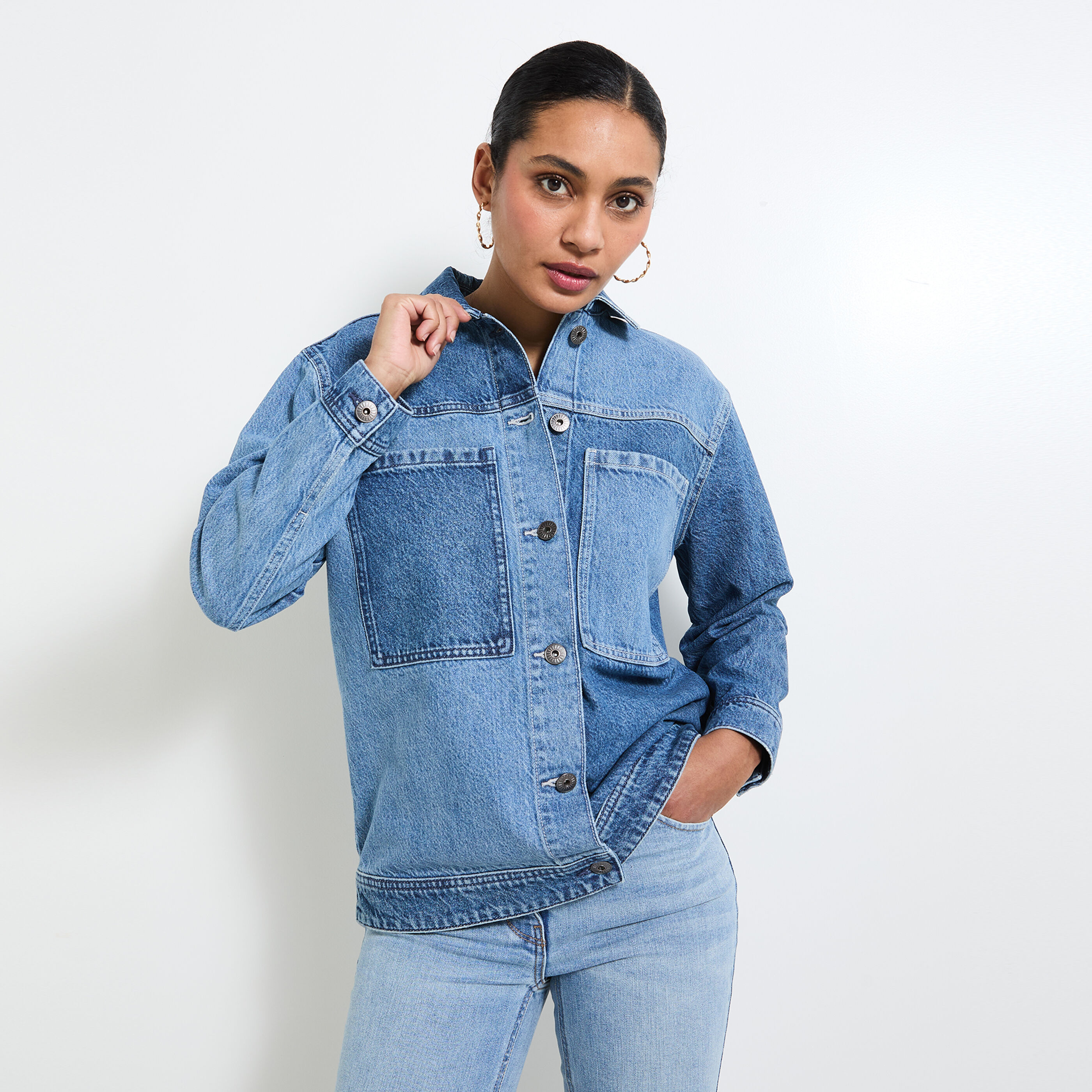 Veste en jean femme