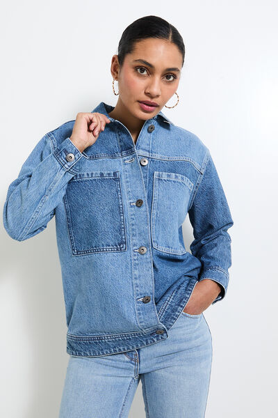 Veste en jean femme