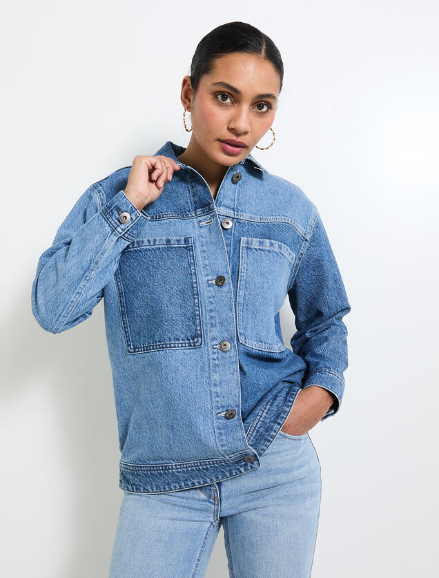 Veste en jean femme