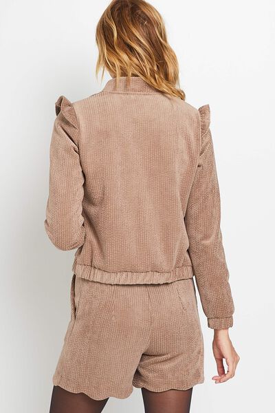 Bombers en velours femme