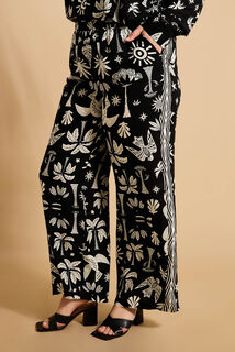 Pantalon large imprimé femme