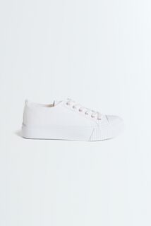 Baskets basses en toile femme