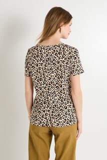 T-shirt imprimé léopard femme