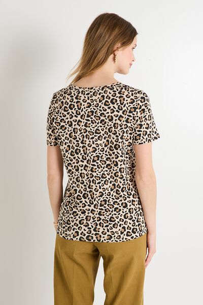 T-shirt imprimé léopard femme