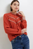 Chemise col montant femme
