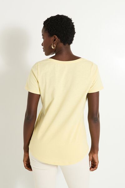 T-shirt col V femme