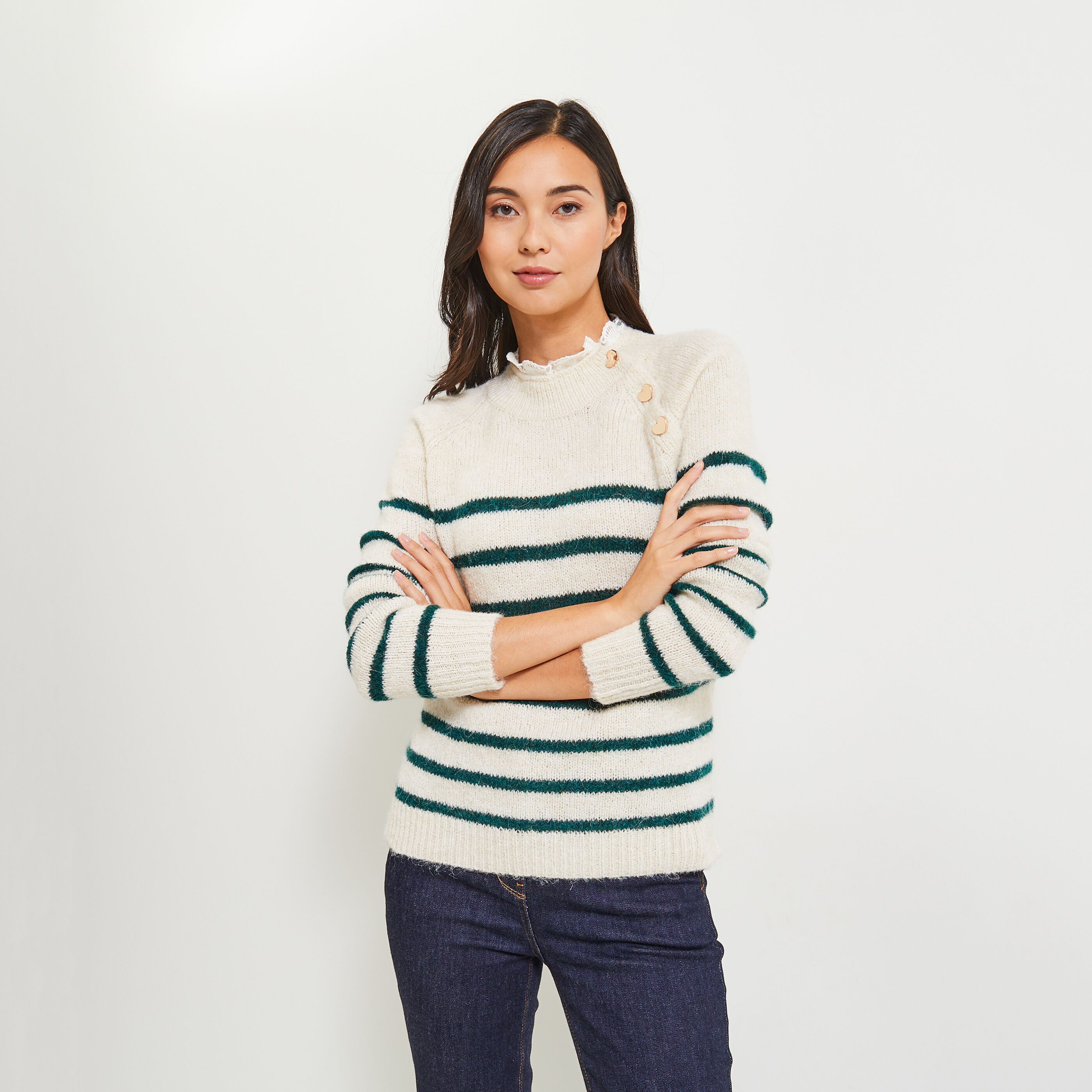 Pull col montant femme Graindemalice