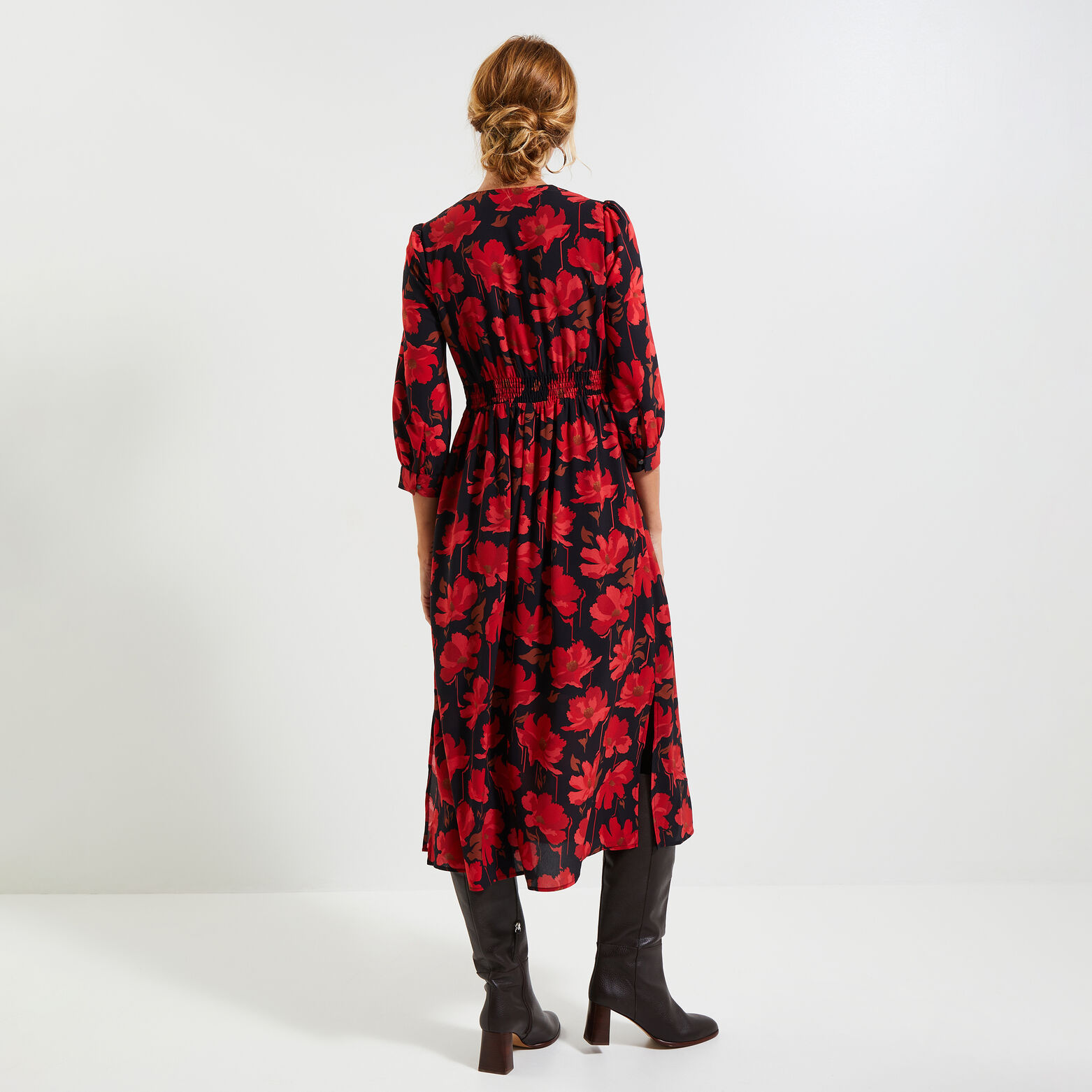 Robe mi-longue femme