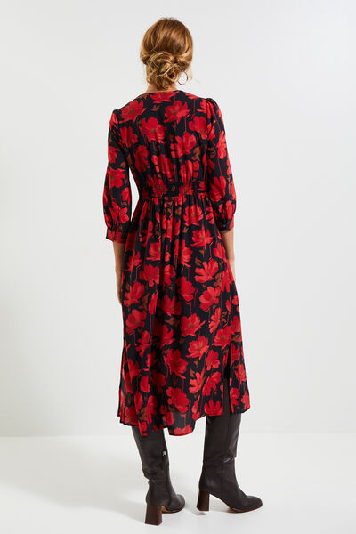 Robe mi-longue femme