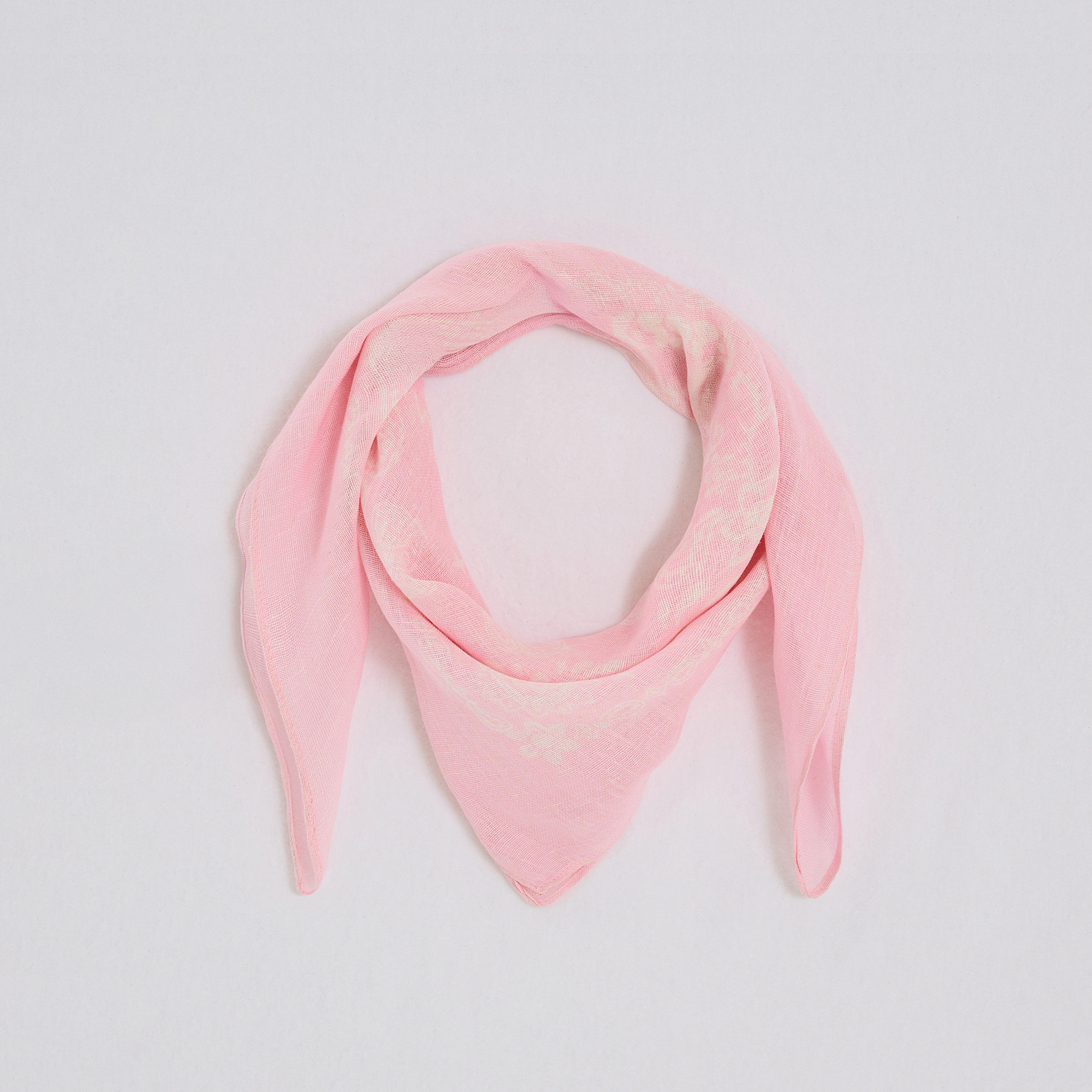 Foulard carr&eacute; imprim&eacute; bandana femme