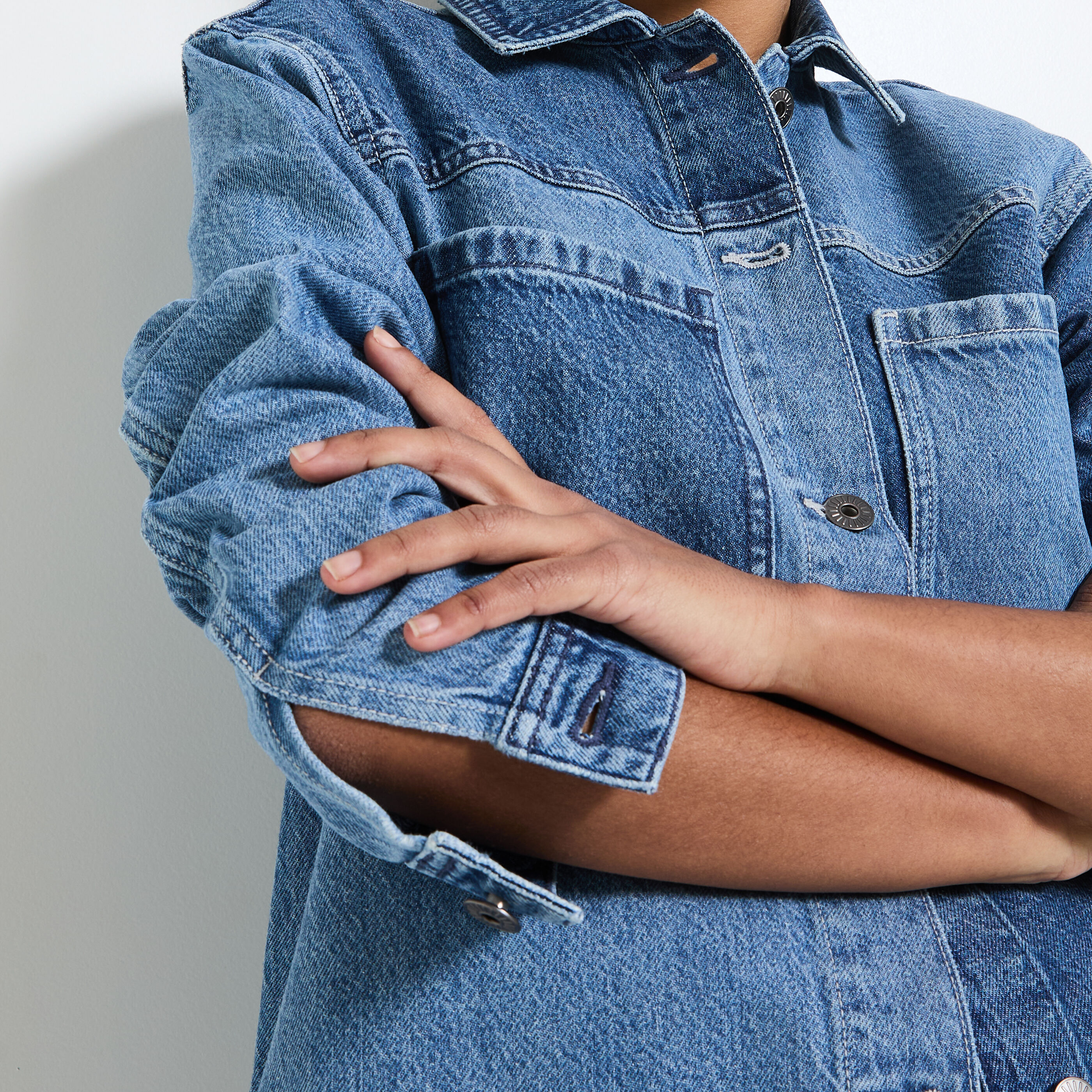 Veste en jean femme