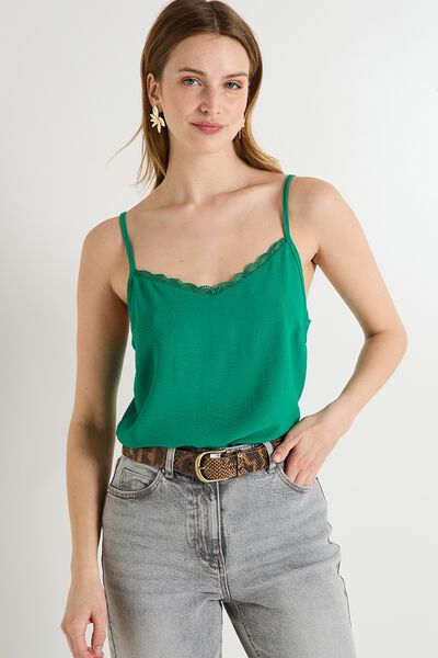 Débardeur col V femme