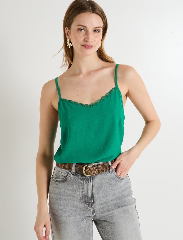 Débardeur col V femme