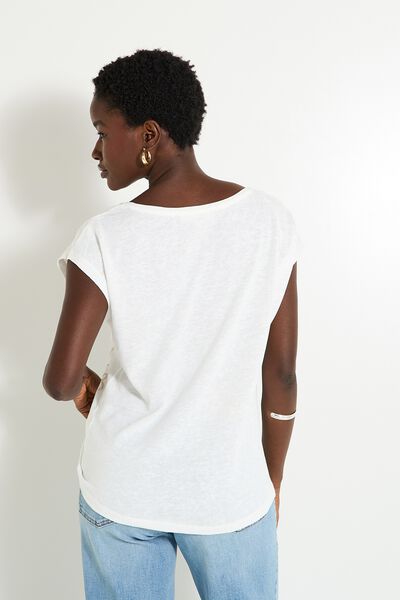 T-shirt col V femme