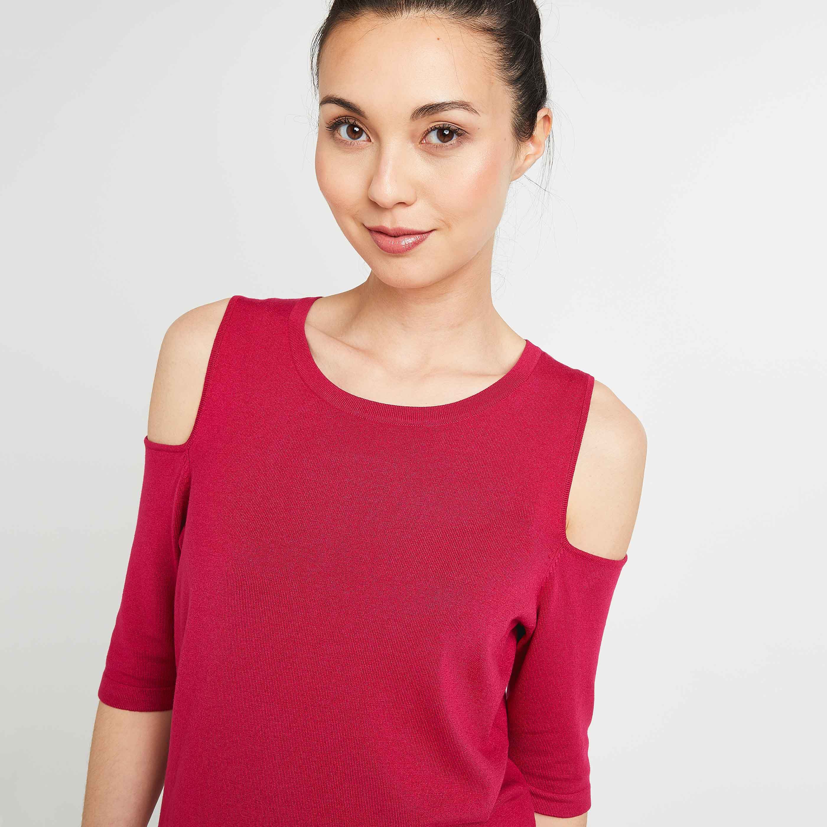 Pull paule ouverte femme Graindemalice
