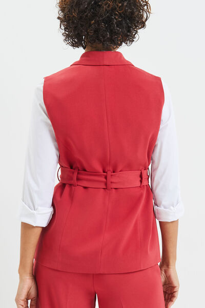 Veste tailleur sans manche femme