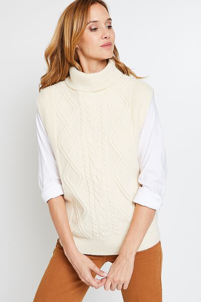 Pull sans manches femme