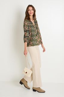 Blouse col V femme