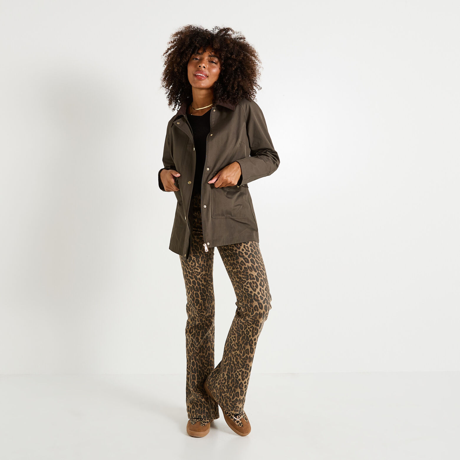 Manteau déperlant capuche amovible femme