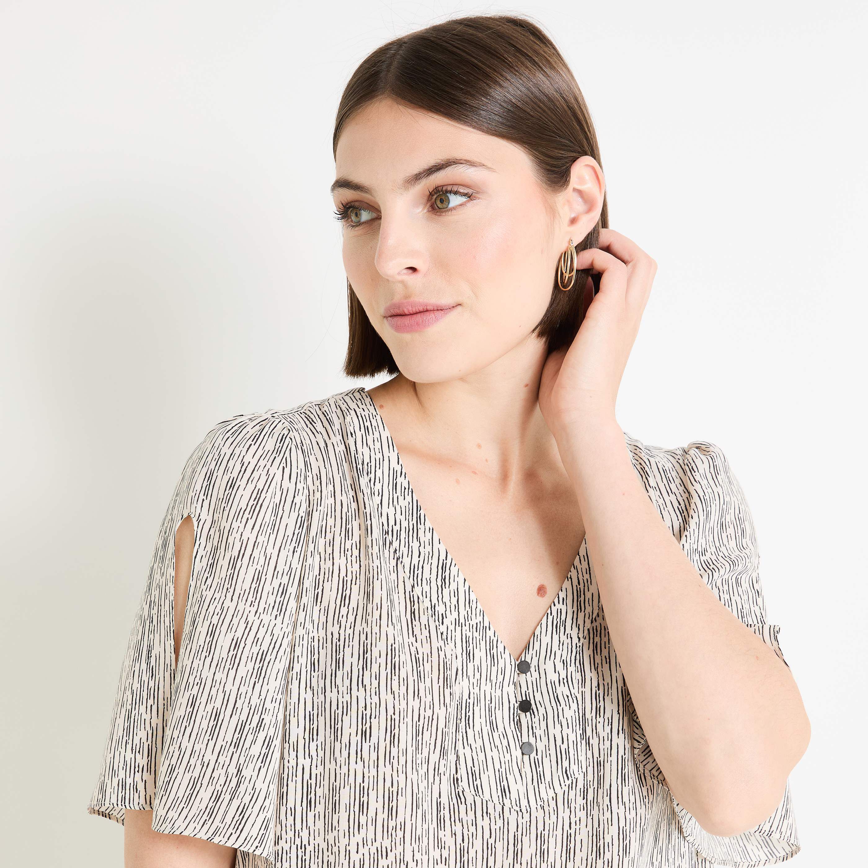 Blouse imprim&eacute;e femme