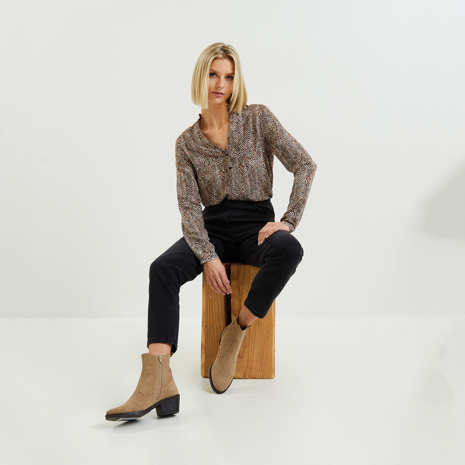 Blouse imprimée femme