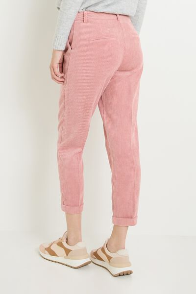 Pantalon velours à pinces femme
