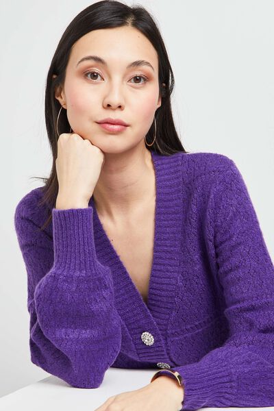 Gilet ajouré femme
