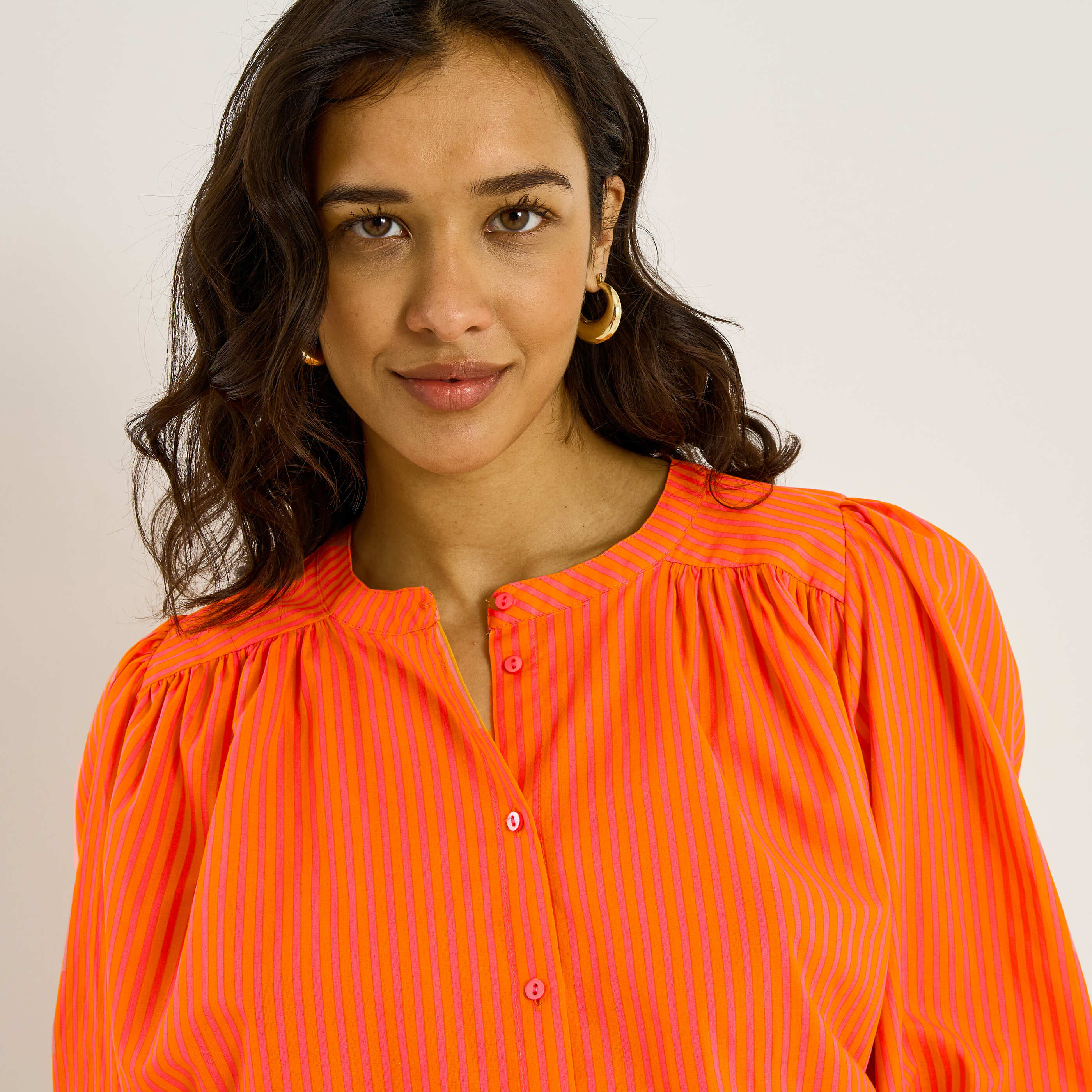 Chemise rayures verticales femme