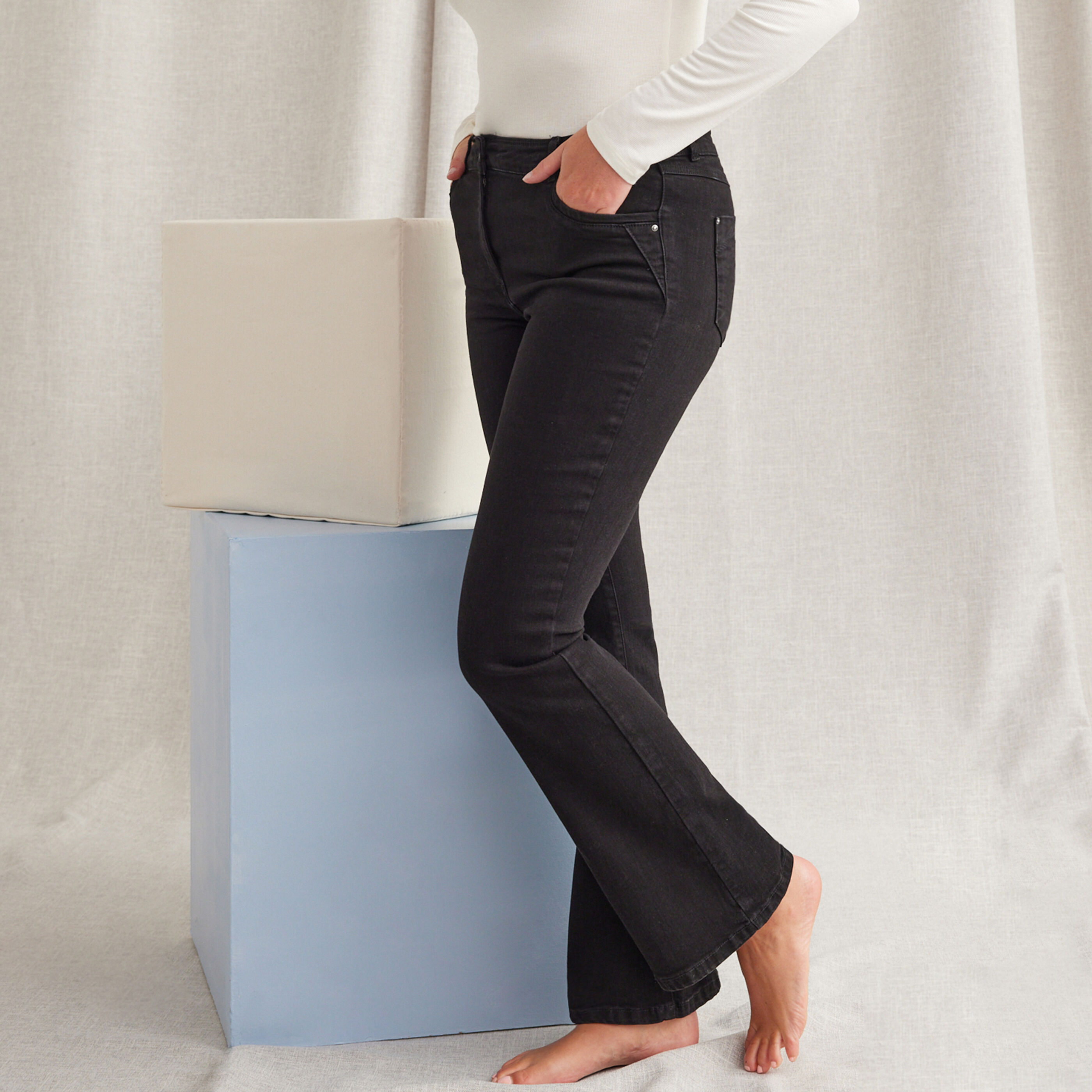 Jean bootcut femme BALI Graindemalice