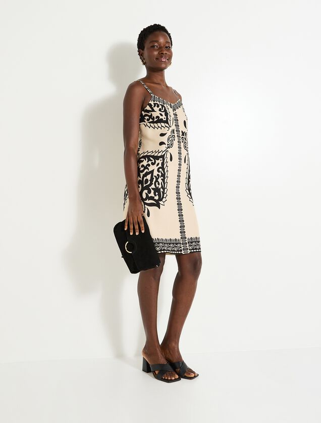 Robe courte imprimée femme