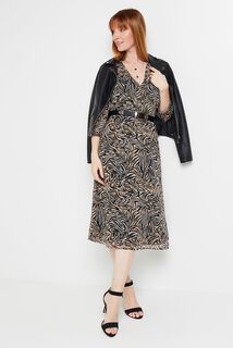Robe longue imprimée femme