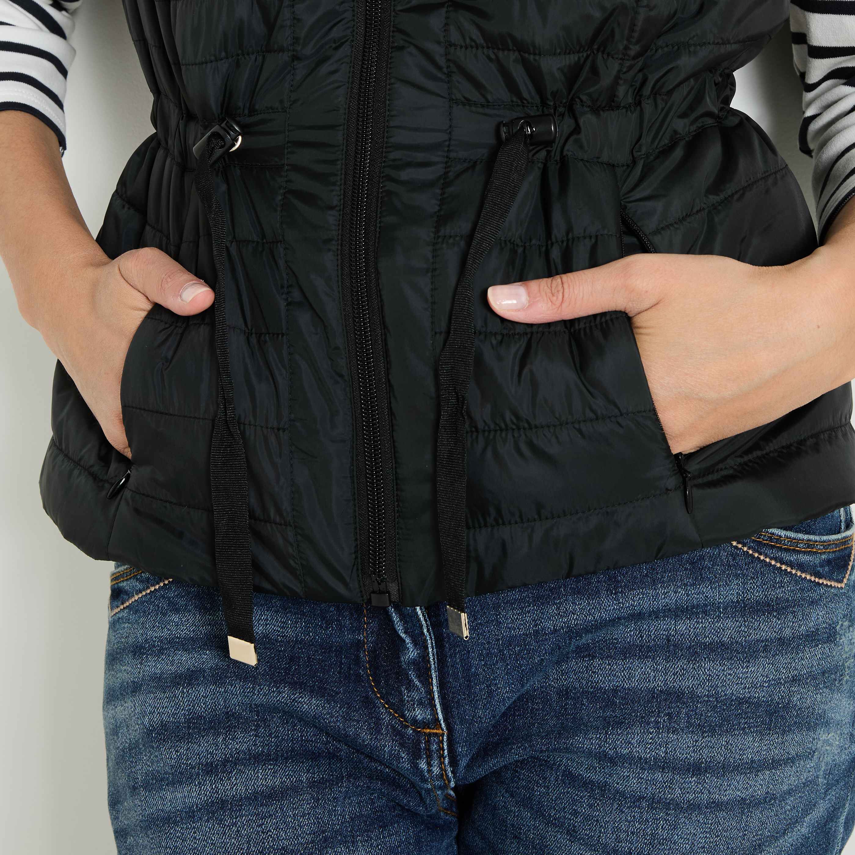 Doudoune fine sans manches femme