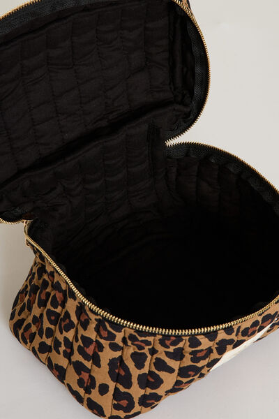 Trousse de voyage imprimé léopard femme