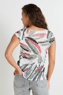 T-shirt col V femme