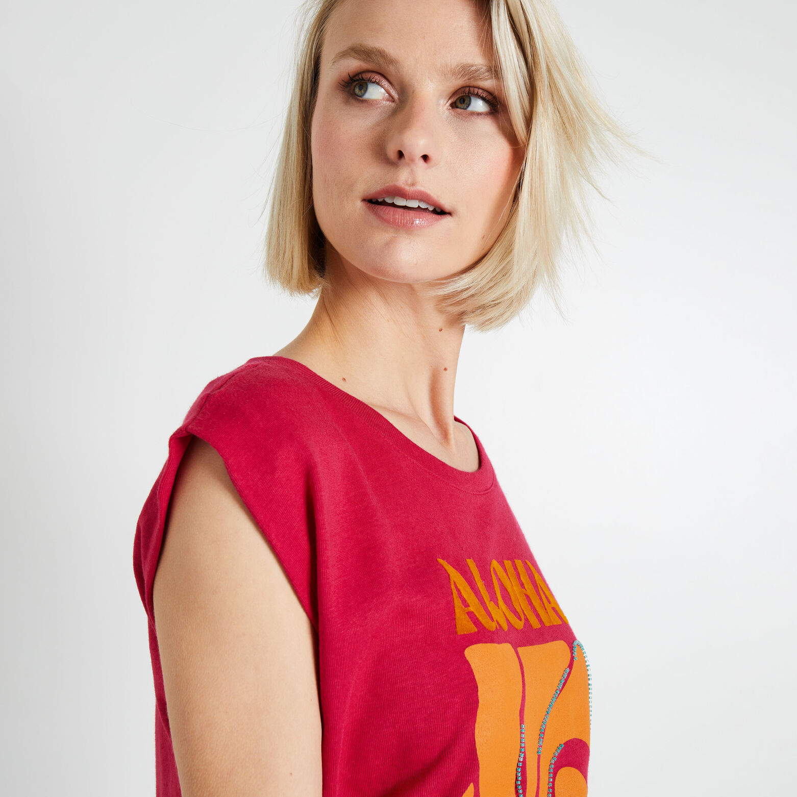 Tshirt print femme