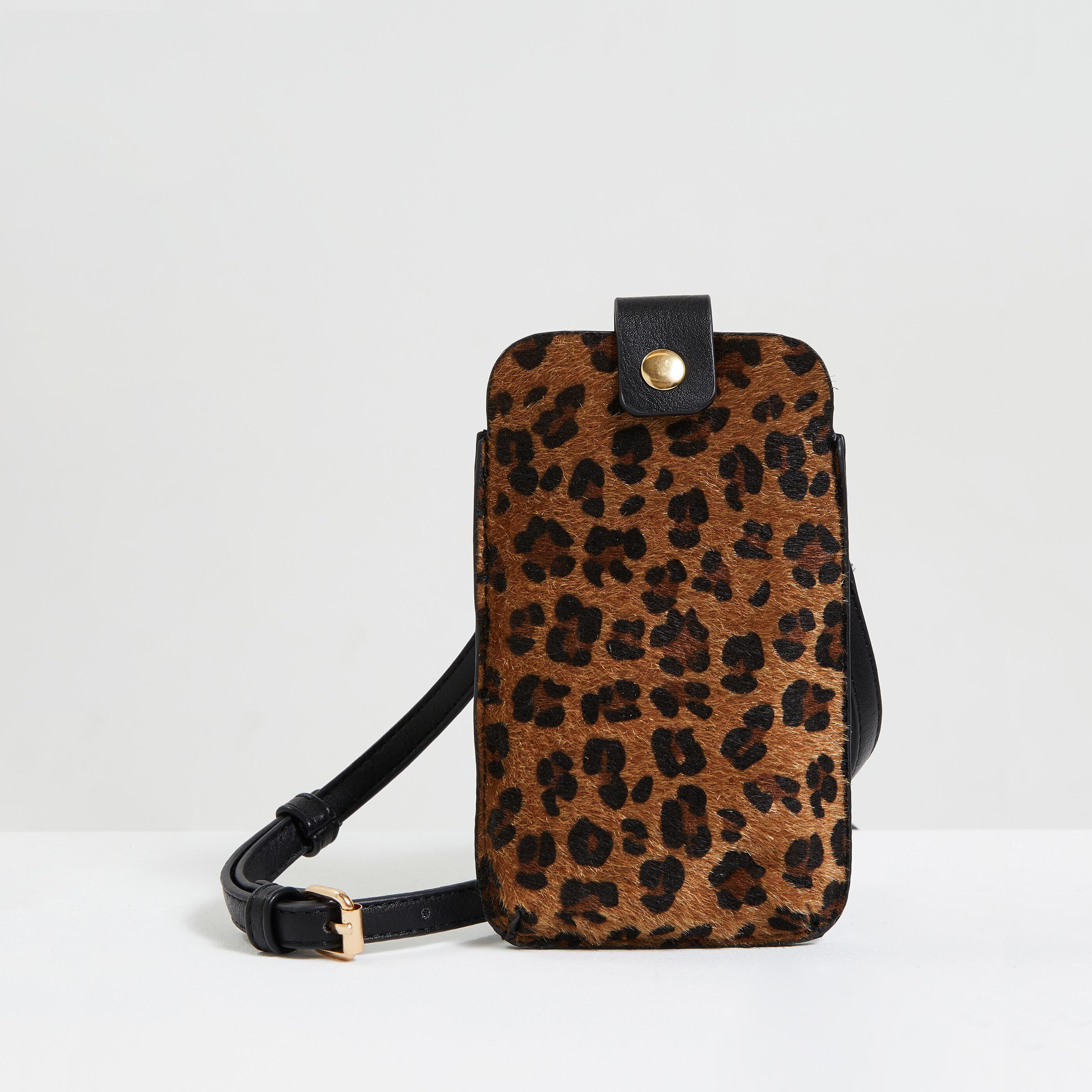 Pochette t l phone l opard Graindemalice